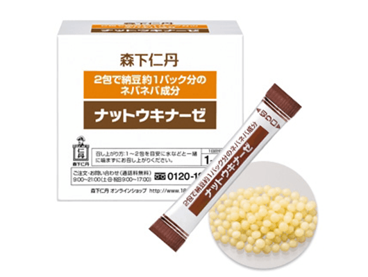 Thực phẩm bảo vệ sức khỏe Nattokinase Jintan Nhật Bản, hỗ trợ giảm mỡ máu, ngừa đột quỵ, tai biến, hộp 60 gói