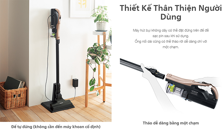 Máy Hút Bụi Không Dây Hitachi PV-XFL300 - Hàng Chính Hãng