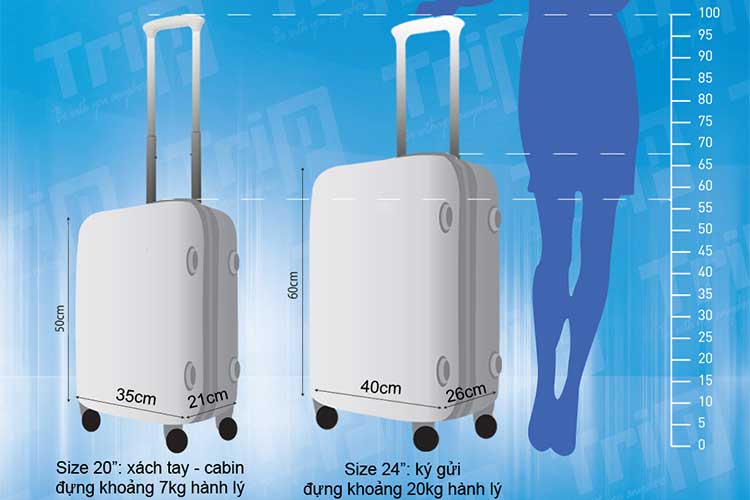 Bộ 2 Vali Trip P16