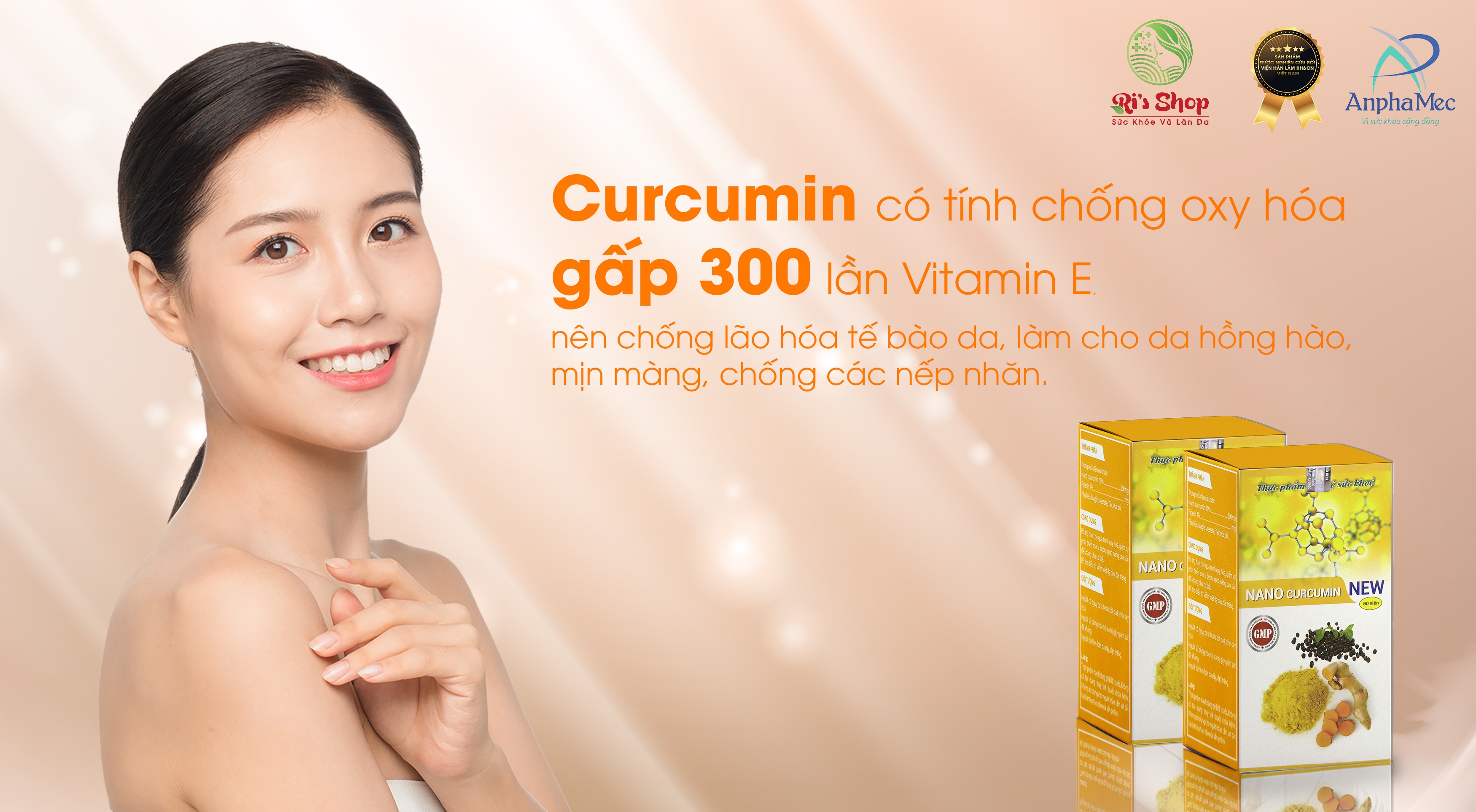 NGHỆ NANO CURCUMIN NEW ANPHAMEC - HỖ TRỢ BẢO VỆ NIÊM MẠC DẠ DÀY GIẢM ACID DỊCH VỊ, GIẢM NGUY CƠ VIÊM LOÉT DẠ DÀYDẠ DÀY, TÁ TRÀNG VÀ CẢI THIỆN SẮC TỐ DA, LÀM ĐẸP DA 6