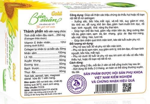 Thực Phẩm bảo vệ sức khỏe Bảo Xuân Gold hộp 30 viên