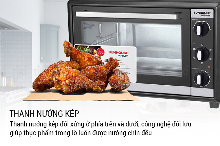 Lò nướng Sunhouse Mama SHD4235 (35L) - Hàng chính hãng