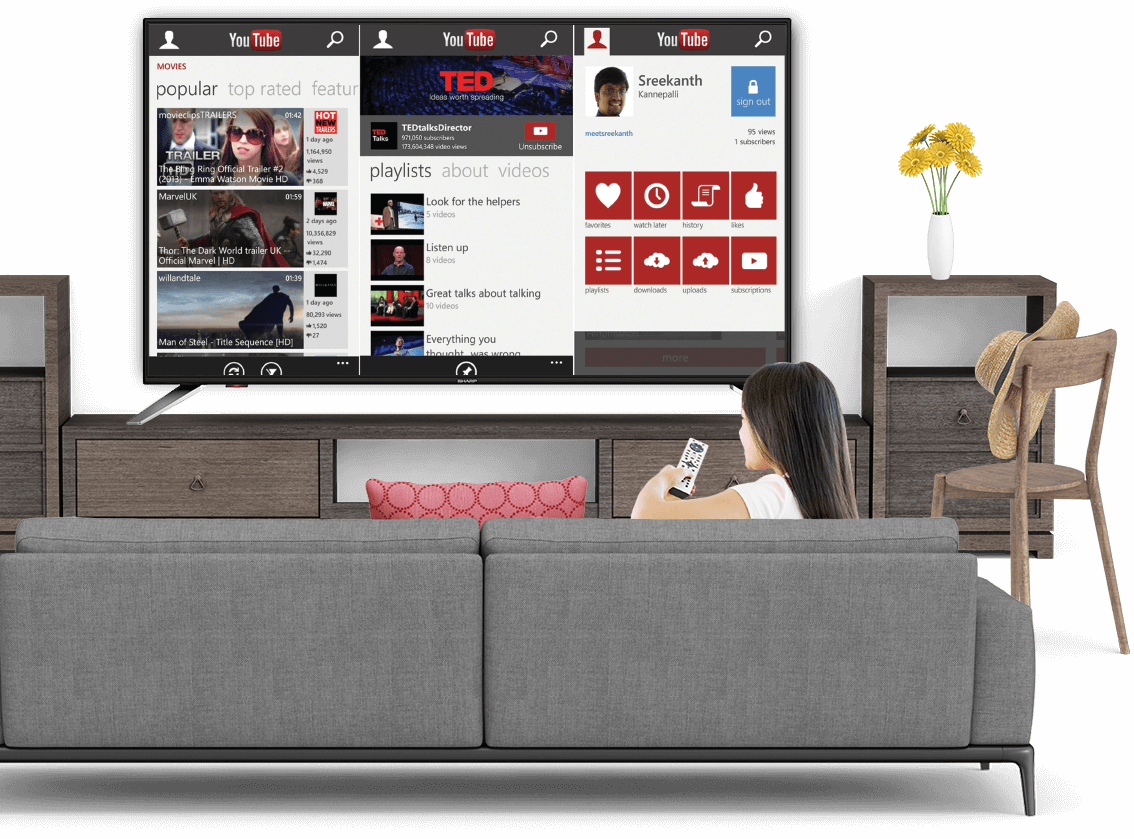 Smart Tivi Sharp 40 inch 2T-C40AE1X - Hàng chính hãng