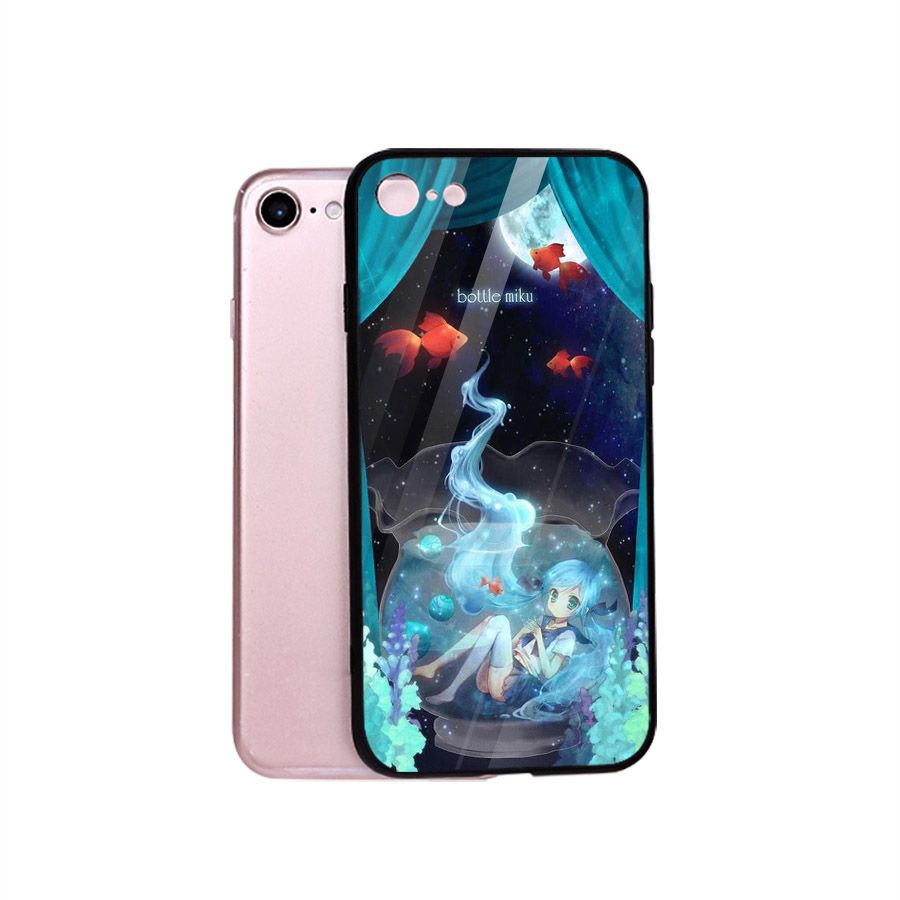 Ốp điện thoại kính cường lực cho máy iPhone 5/5s/se - Cô Bé Trong Chiếc Lọ Thủy MS CBTCL020