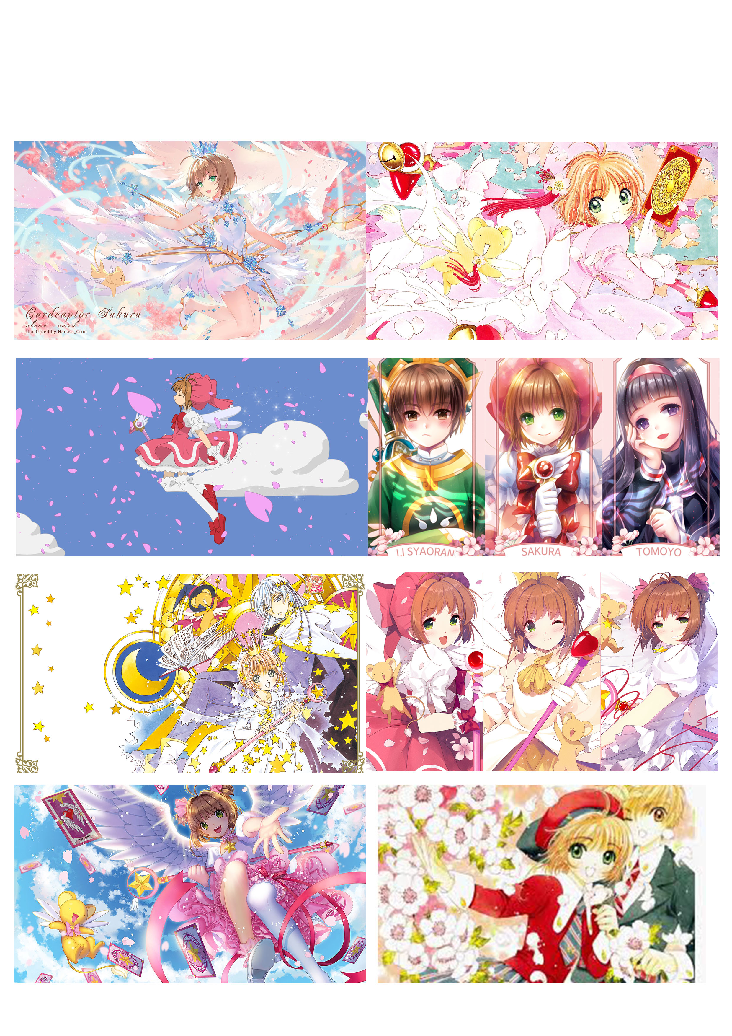 Poster 8 Tấm A4 Cardcaptor Sakura Thủ Lĩnh Thẻ Bài Anime Tranh Treo Album  Ảnh In Hình Đẹp (Mẫu Giao Ngẫu Nhiên) | Tiki