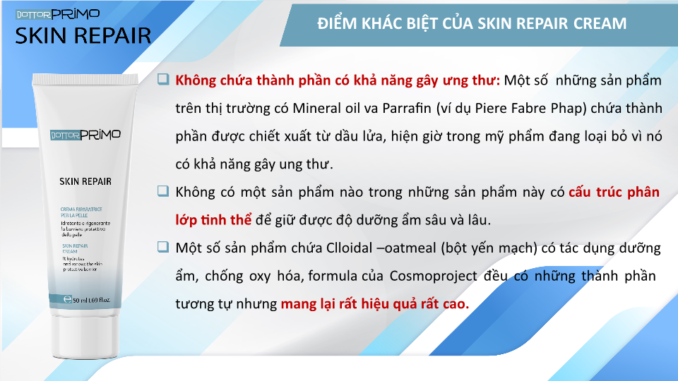 Điểm khác biệt của DottorPrimo Skin Repair