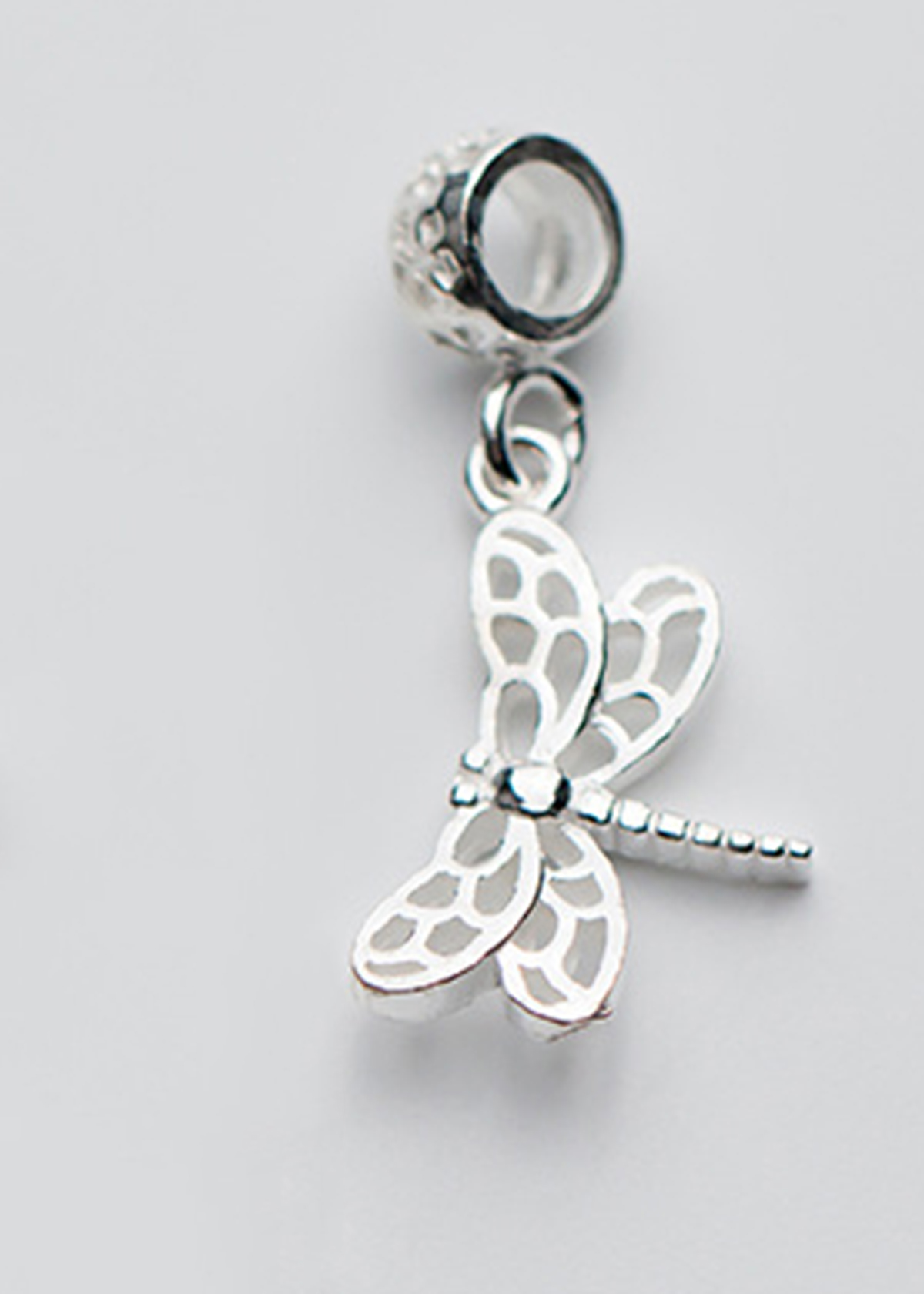 Charm bạc chuồn chuồn gắn trụ treo - Ngọc Quý Gemstones