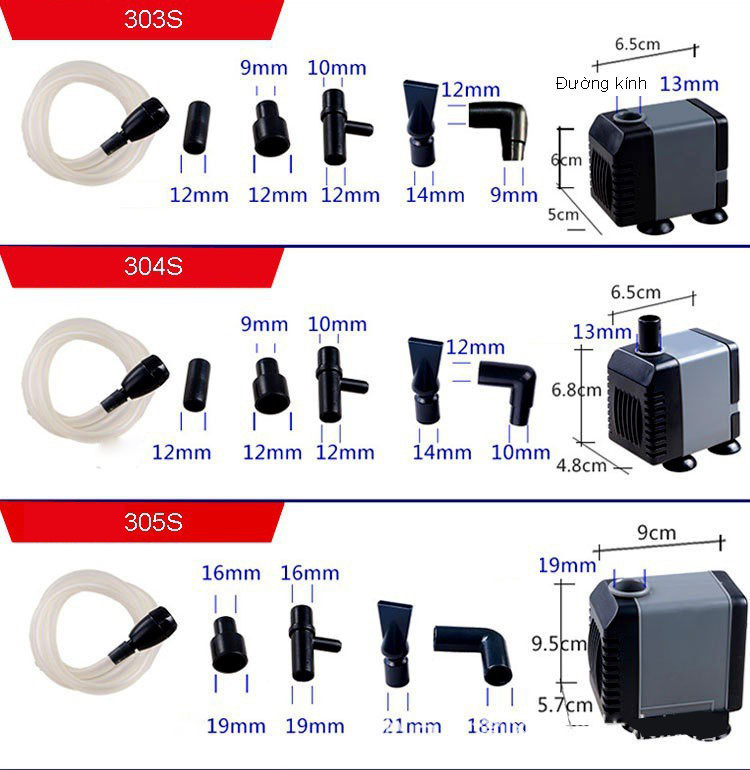 Máy bơm nước bể cá mini ATMAN AT303s AT304s AT305s AT306s cao cấp, siêu bền, tiết kiệm điện. Bảo hành uy tín
