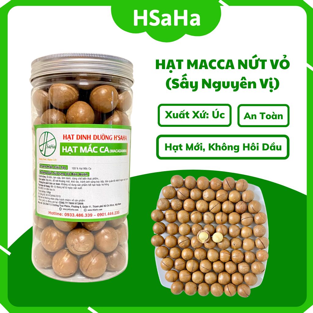 hạt macca Úc nứt vỏ HSaHa