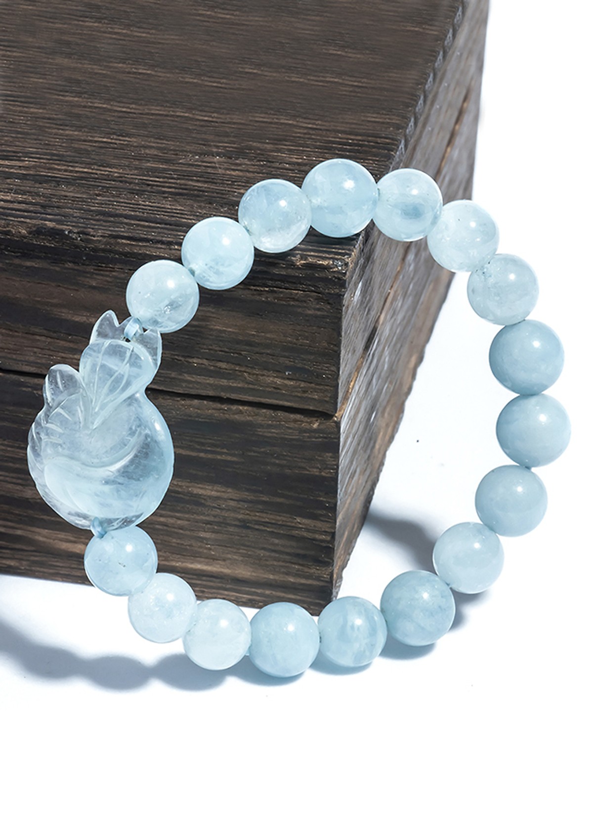 Vòng Hồ Ly Đá Aquamarine Cao Cấp Neja Gemstones | Tiki