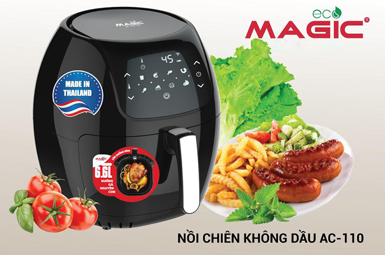 Nồi chiên điện tử Magic Eco AC110 6L - Hàng chính hãng