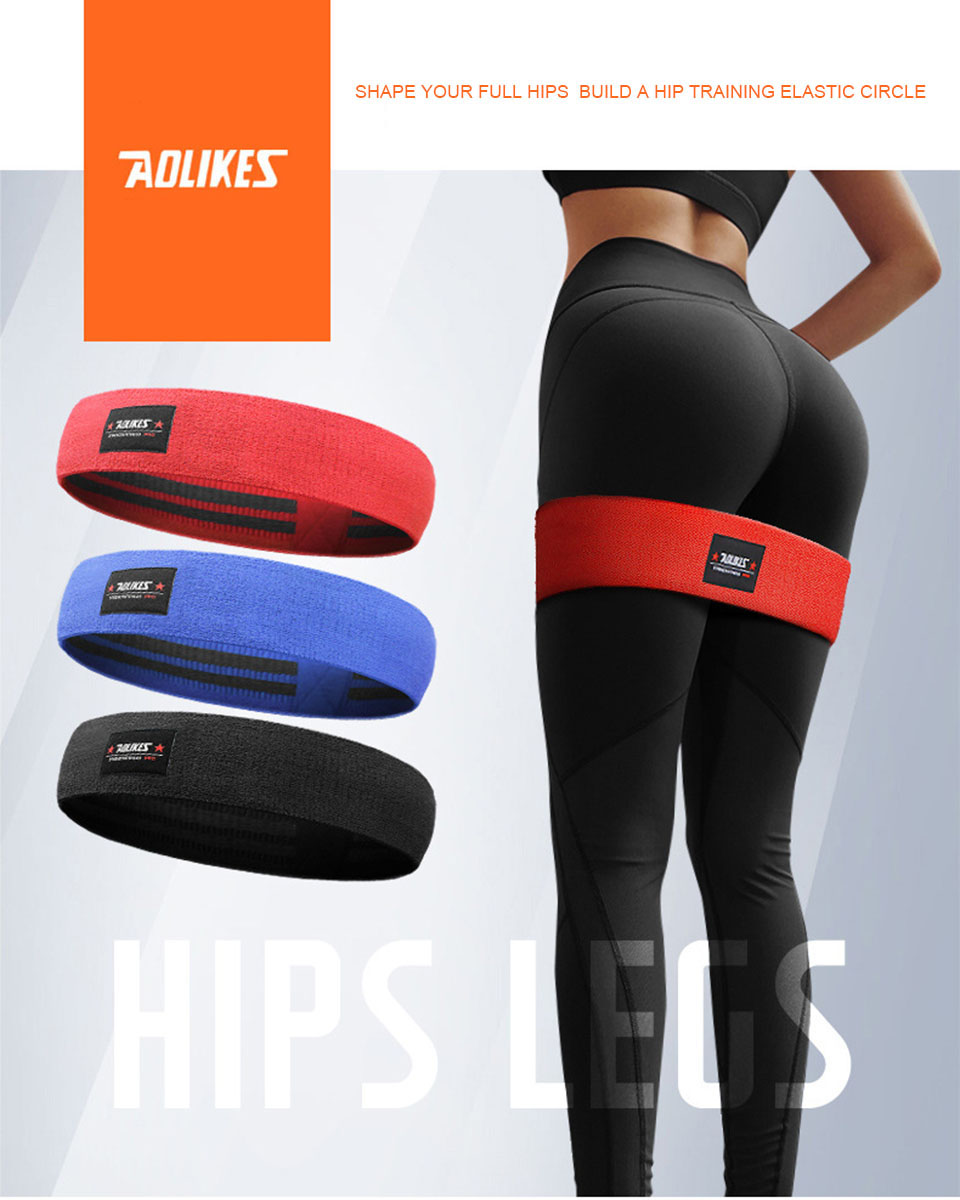 Dây kháng lực tập cơ mông đùi Hip Resistance Bands AOLIKES YE-3603