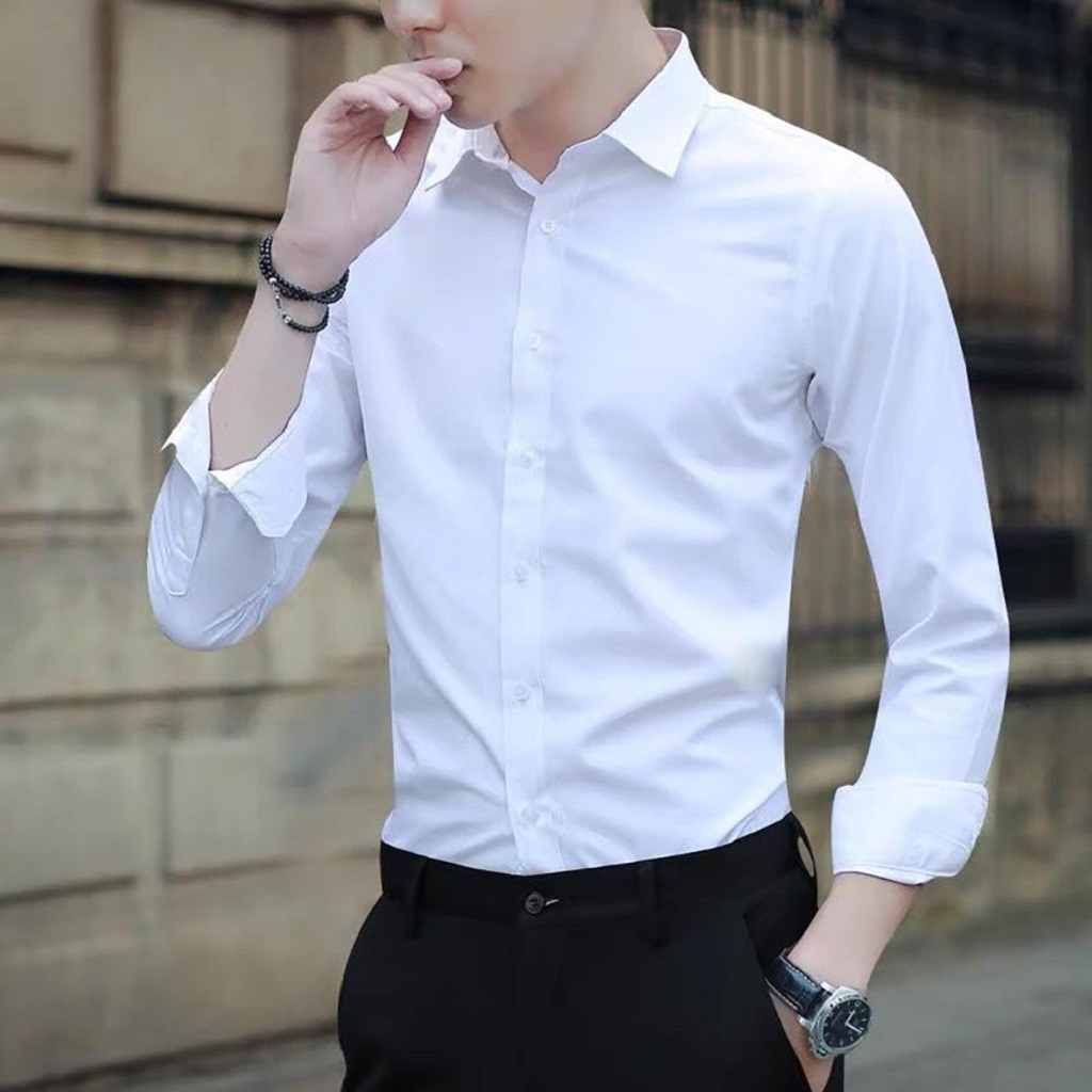Mua Áo sơ mi nam dài tay nam cổ bẻ cao cấp, áo sơ mi trắng vải lụa thái co giãn nhẹ không nhăn thời trang cao cấp, size áo từ 45-80 Mua Áo Sơ Mi Nam Dài Tay Nam Cổ Bẻ Cao Cấp, Áo Sơ Mi Trắng Vải Lụa Thái Co Giãn Nhẹ Không Nhăn Thời Trang Cao Cấp, Size Áo Từ 45-80