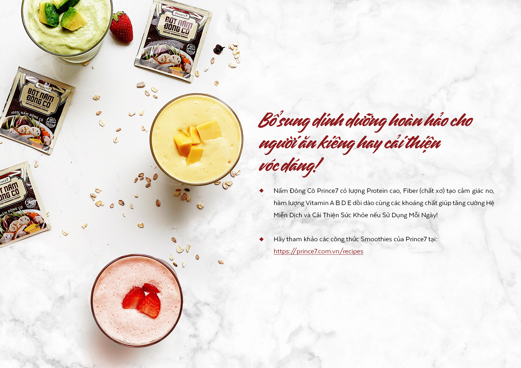 Bột nấm Đông Cô 100% Prince7