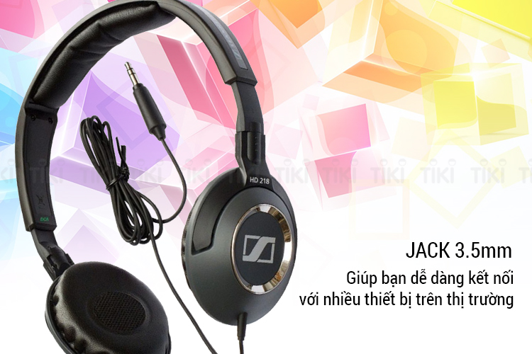 Tai Nghe Chụp Tai Sennheiser HD 218 - Hàng Chính Hãng