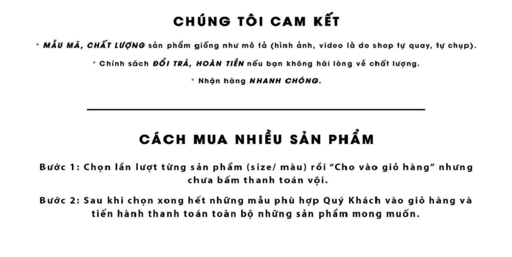 cách mua nhiều sản phẩm