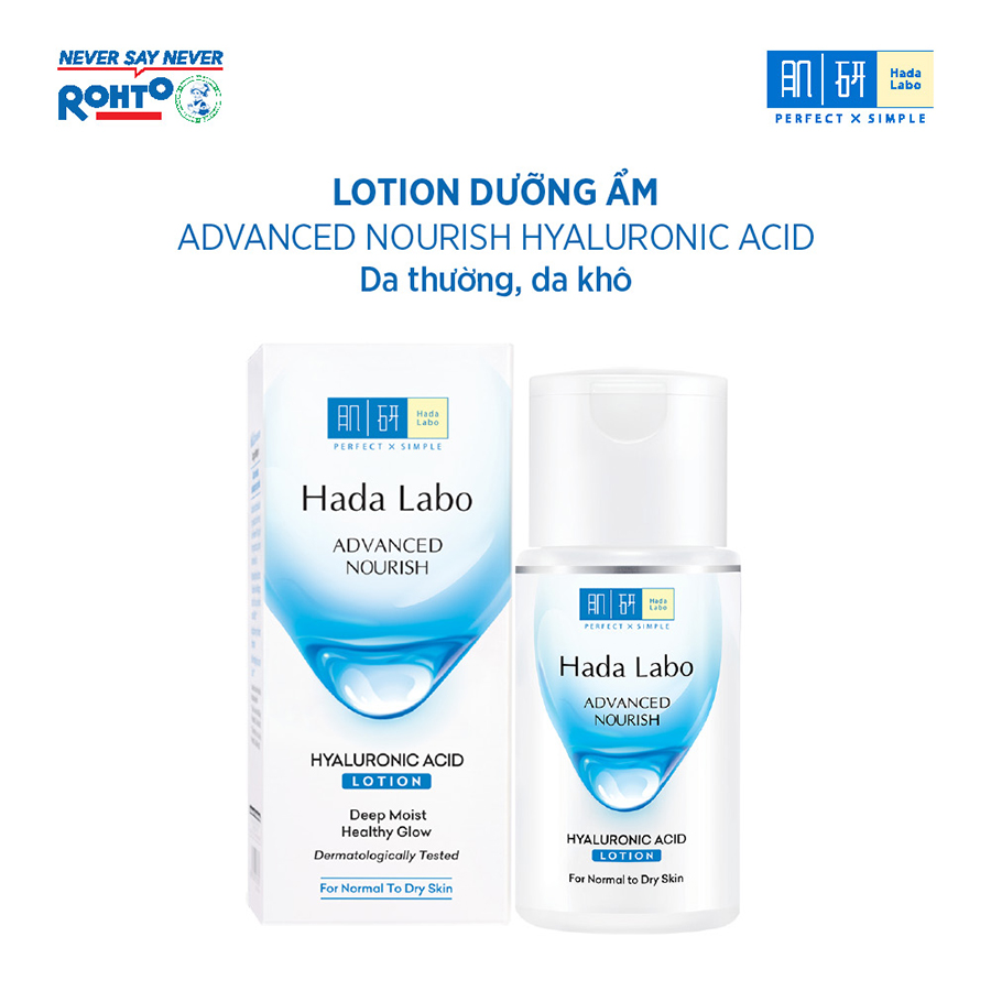 Dung dịch dưỡng ẩm tối ưu Hada Labo Advanced Nourish Lotion dùng cho da thường và da khô 100ml