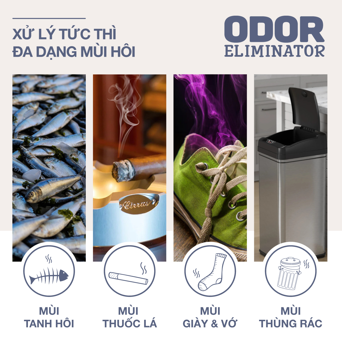 DD Xịt Khử Mùi Đa Năng ODOR ELIMINATOR - 1L - Chính Hãng Pháp