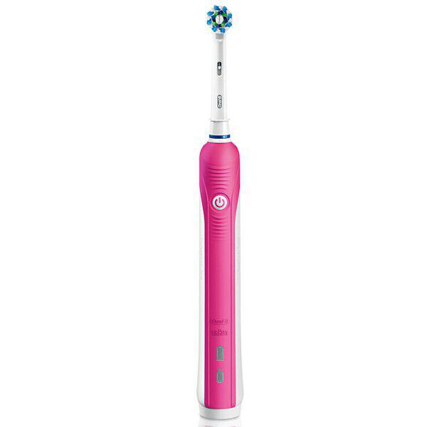 Braun Oro B Pro600 electric toothbrush love gift box (blue + pink two-pack) (new and old packaging random delivery)