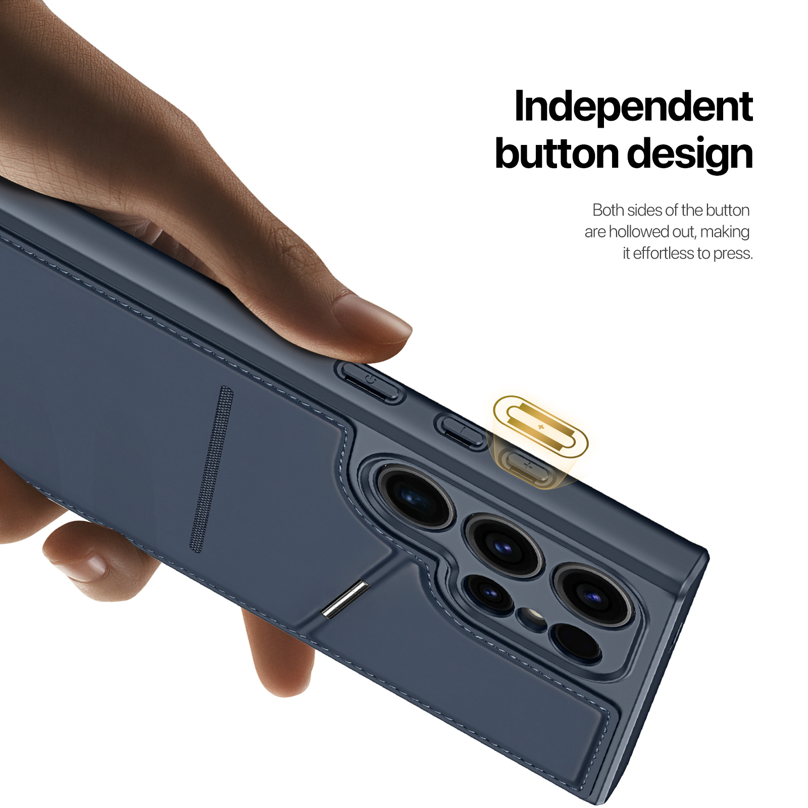 Ốp Lưng Da Sạc Từ Tính Dành Cho Samsung Galaxy S24 Ultra DUX DUCIS Rafi II Series_ Hàng chính hãng