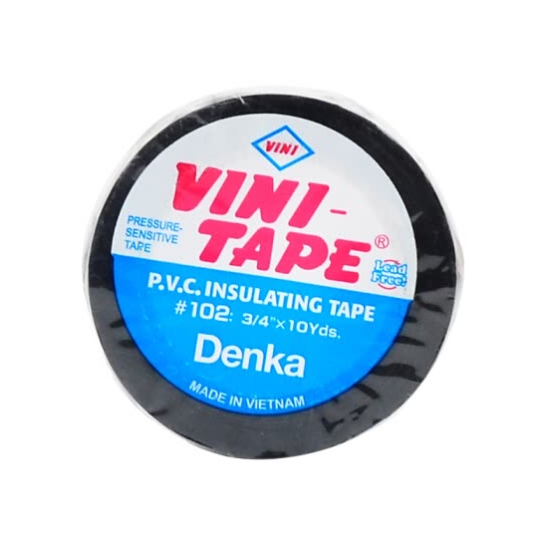 VINI-TAPE Japan imported Vinnie Denka electrical insulation tape 10 rolls (black-102) PVC lead-free electrical tape flame retardant moisture