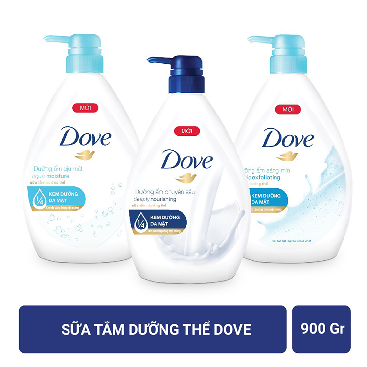 Sữa Tắm Dưỡng Thể Dove Mát-Xa Tẩy Tế Bào Chết 20274755 (900g)