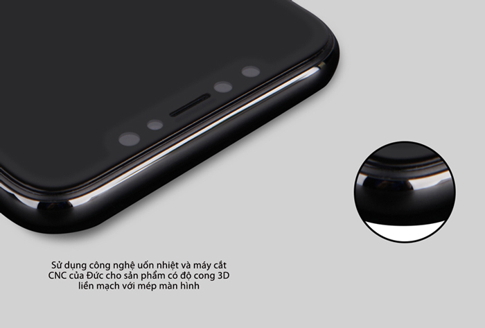 Kính cường lực cho iPhone Xs / X Nillkin 3D AP+ Max chống nhìn trộm - Hàng chính hãng