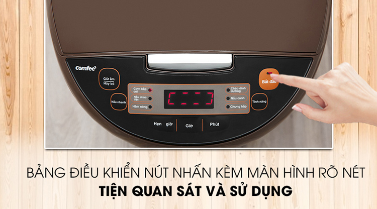 Nồi Cơm Điện Tử Comfee 1.8 lít CR-FD1820B - Hàng Chính Hãng