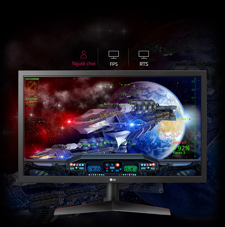 Màn Hình LG 24GL600F-B 24 inch FHD 144Hz