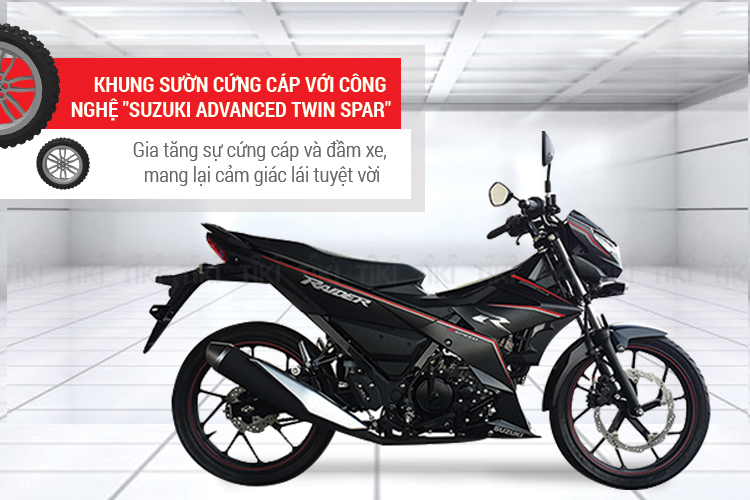 Xe Côn Tay Suzuki Raider R150 2019  Đen Nhám Đỏ  RaiderR150   raider150dennhamdo