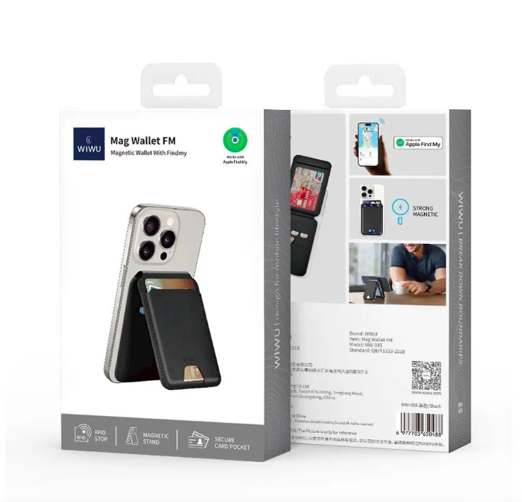  VÍ WiWU Mag Wallet FM ( gắn định vị) dành cho Iphone - Hàng chính hãng