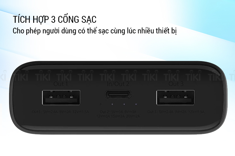 Pin Dự Phòng 20000mAh Xiaomi GEN 3 - Hàng Nhập Khẩu