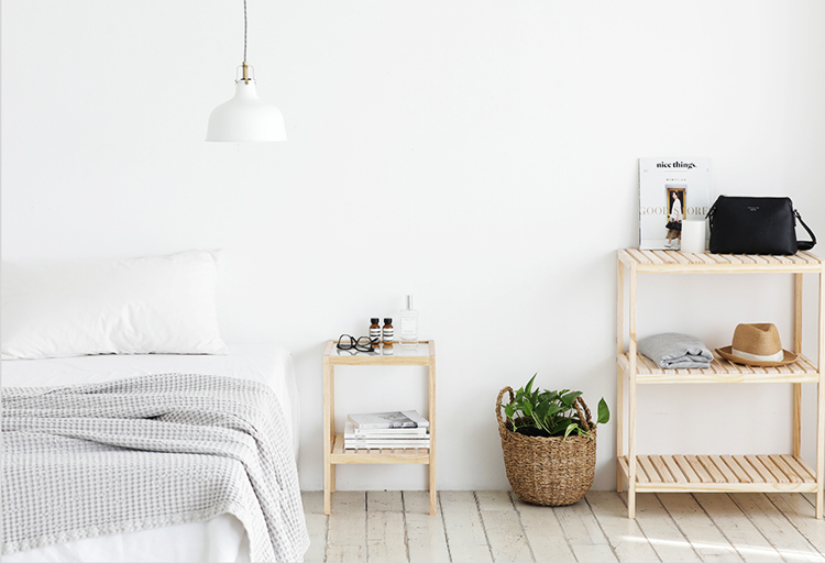 Kệ Gương 2 Tầng Gỗ Tự Nhiên Nội Thất Kiểu Hàn