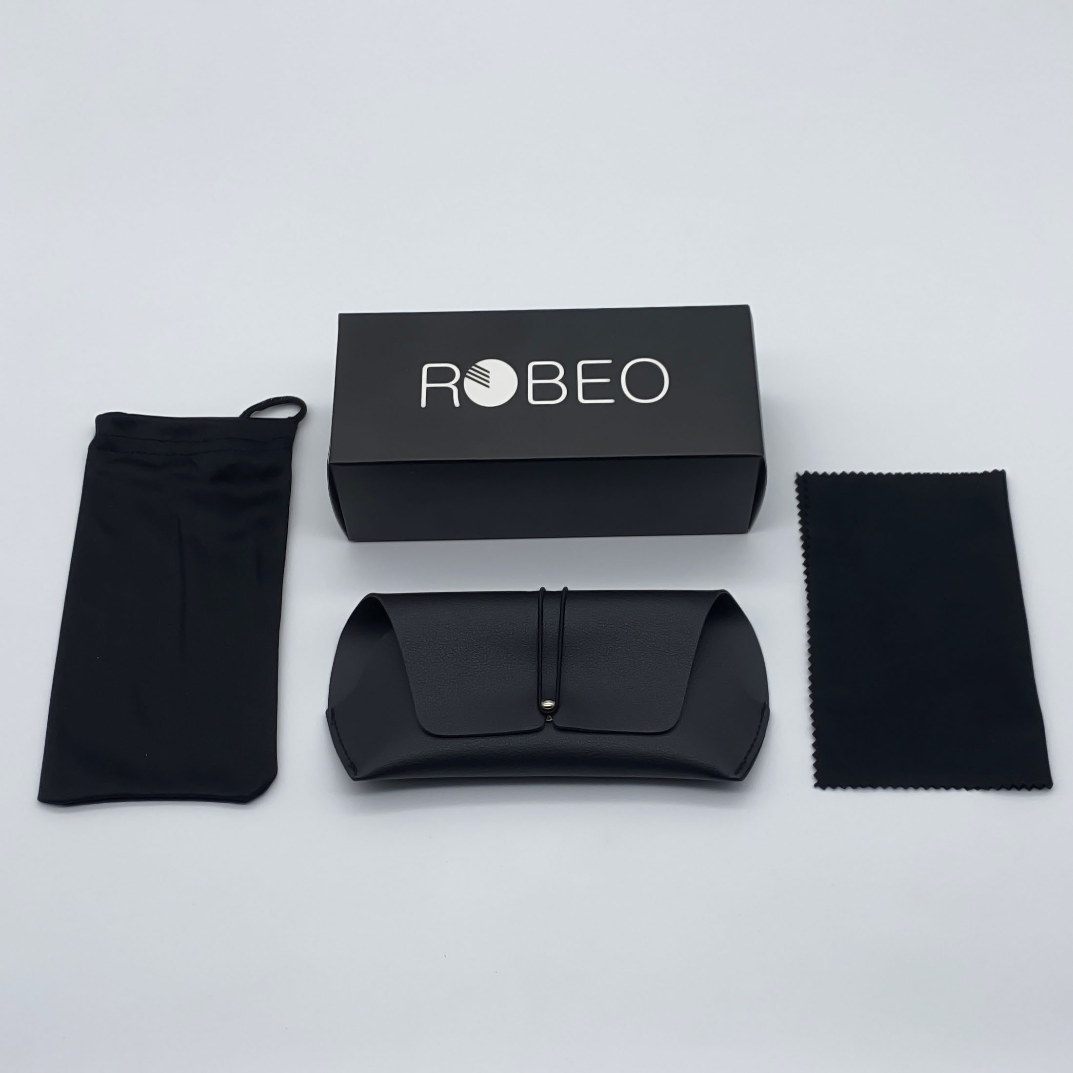 Gọng kính cận ROBEO GM, gọng vuông mắt chống ánh sáng xanh - Fullbox