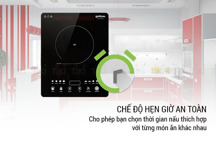 Bếp Điện Từ Goldsun BA 2104MT (1650W) - Hàng Chính Hãng