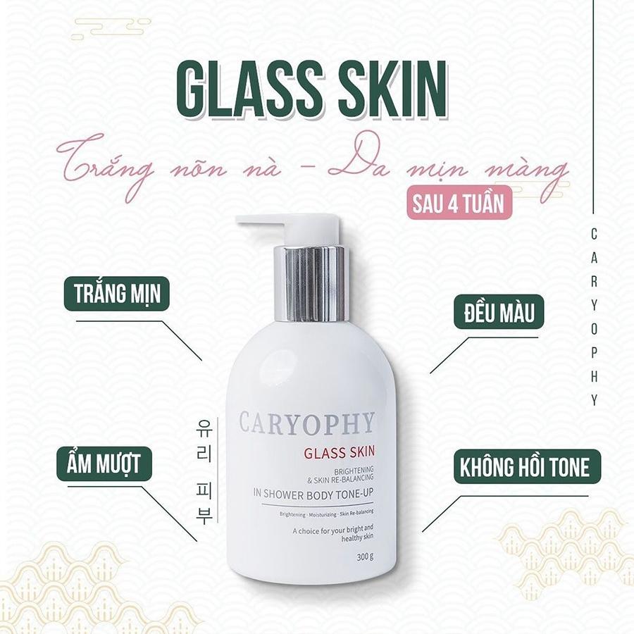 Kem dưỡng ẩm trắng da body Caryophy Glass Skin 3 in 1 CARKDT 3