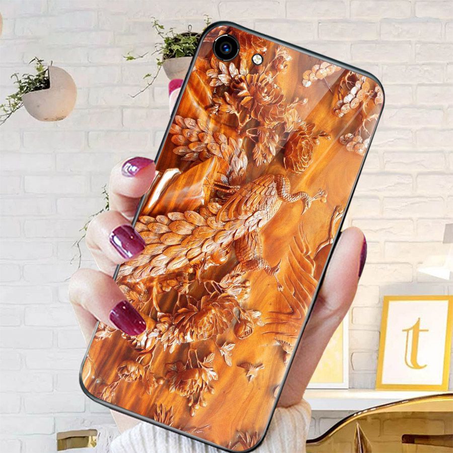 Ốp điện thoại kính cường lực cho máy Oppo F1S/A59 - hình Điêu Khắc MS DKHAC005