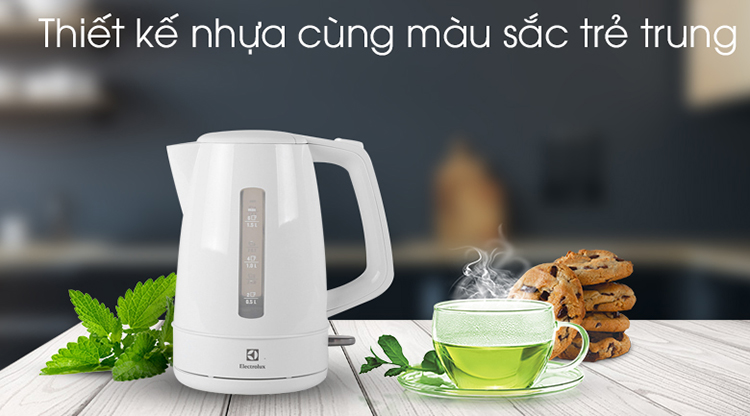 Bình Đun Siêu Tốc Electrolux EEK1303W - 1.5 Lít - Hàng chính hãng