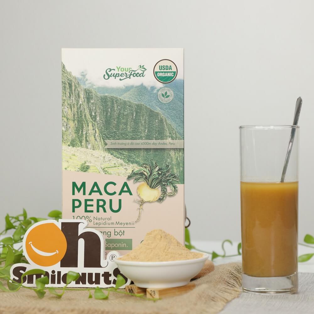 Hộp Bột Maca Peru hữu cơ 200g tại Smile Nuts