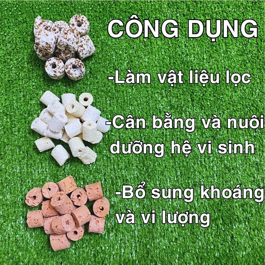 Vật Liệu Lọc Hồ Cá (100g) - Viên Sứ Lọc, Xử Lý Nước Bể Cá Loại Tốt Giá Rẻ - Phụ Kiện Thủy Sinh Cá Cảnh