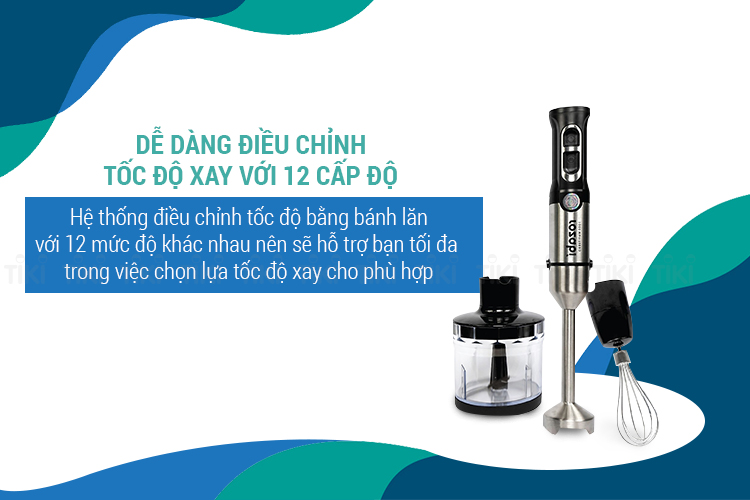 Máy Xay Cầm Tay Đa Năng Lưỡi Kép, Chống Rung Tay Cầm Rozabi 1000W Plus