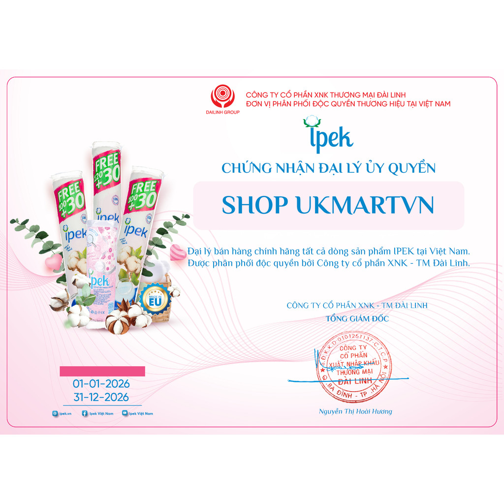 Bông Tẩy Trang Ipek 150 Miếng (Thổ Nhĩ Kỳ)