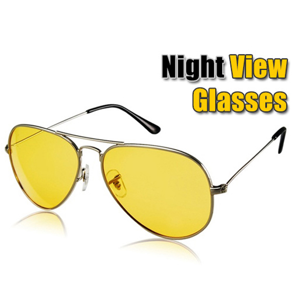 Bộ 2 Mắt Kính Đi Đêm Night View Glasses (Màu Vàng)