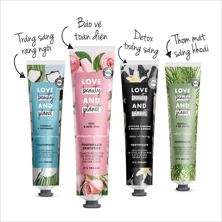 Kem Đánh Răng Love Beauty And Planet Bảo Vệ Toàn Diện 95G