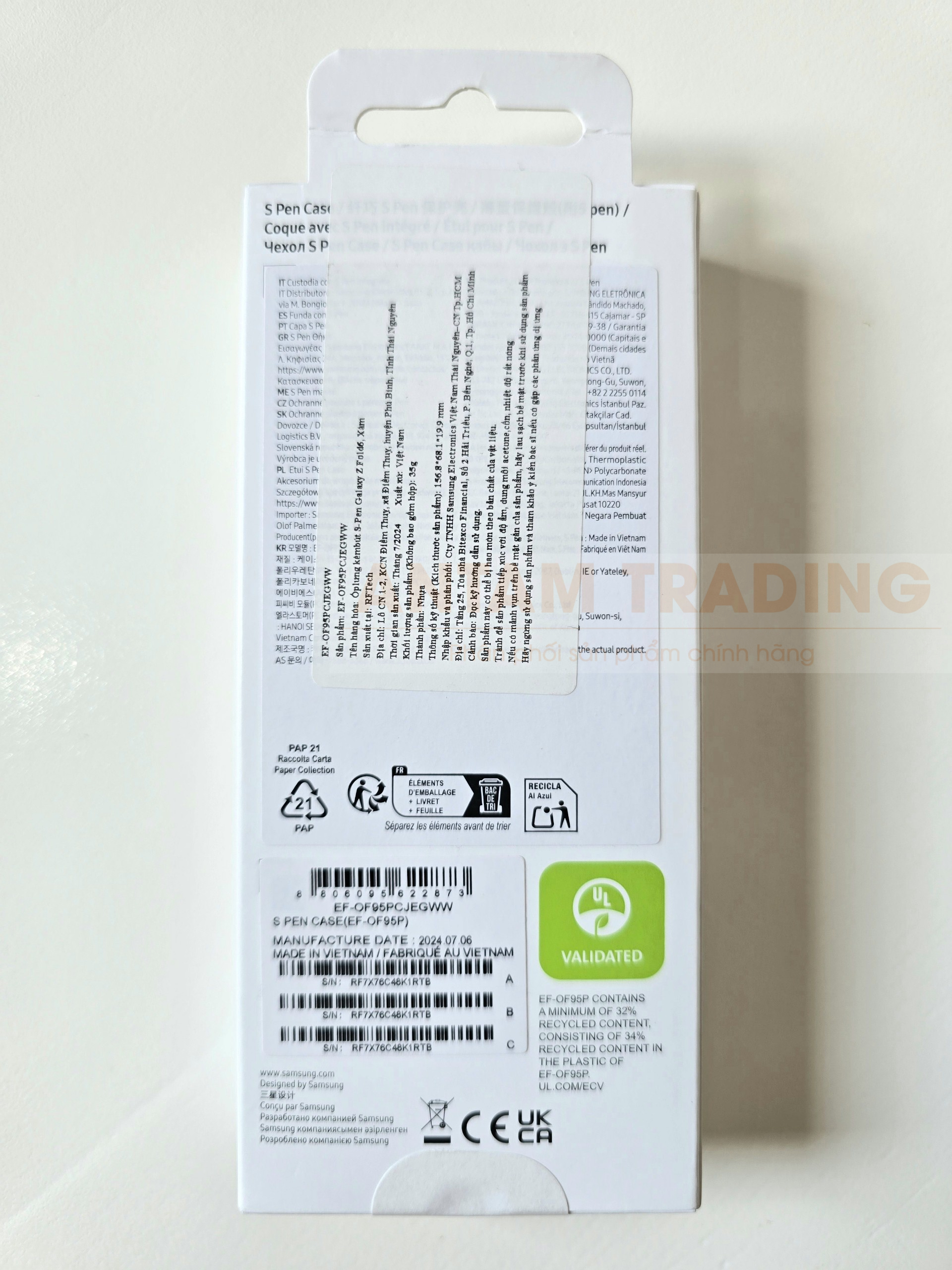 Ốp lưng kèm bút S-Pen Samsung Galaxy Z Fold 6 (EF-OF95) - Hàng Chính Hãng