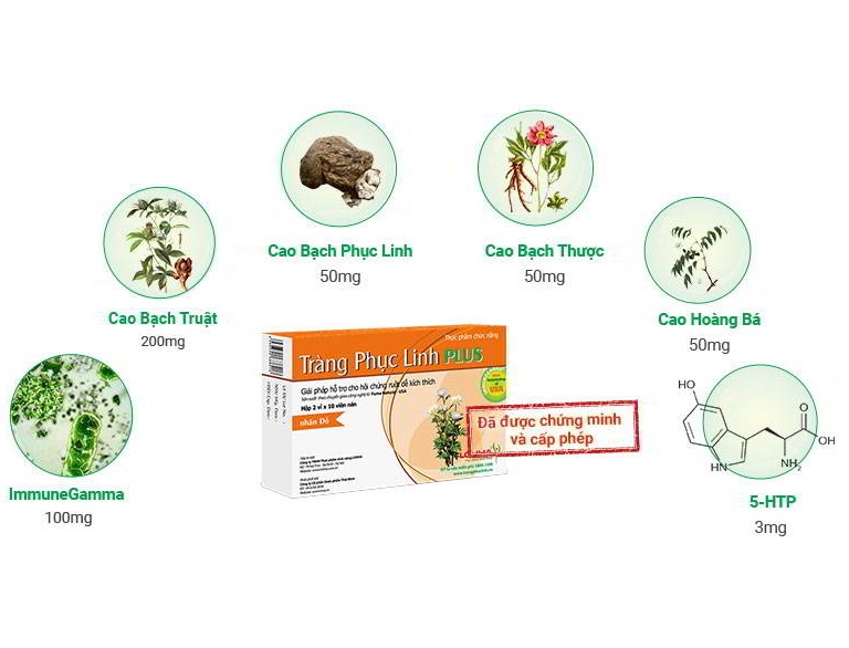 tràng phục linh điều trị viêm đại tràng