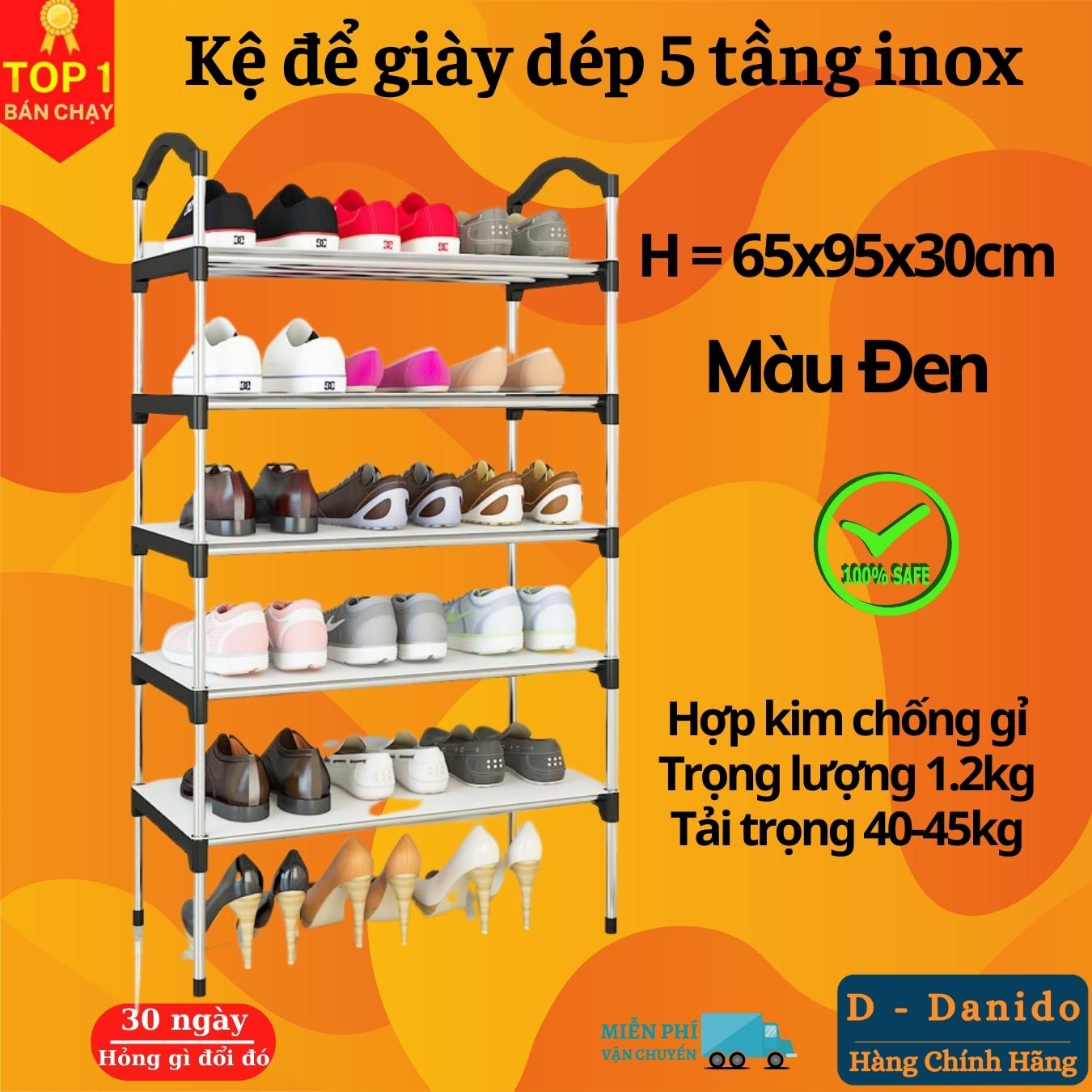 Kệ Để Giày Dép 05 Tầng Khung Inox, Giá Để Giày Inox 05 Tầng, Giày Dép, Kệ Để Đồ, Kệ Sách Loại Cao Cấp miDoctor