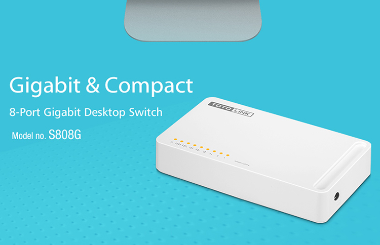 Switch 8 cổng Gigabit TOTOLINK S808G