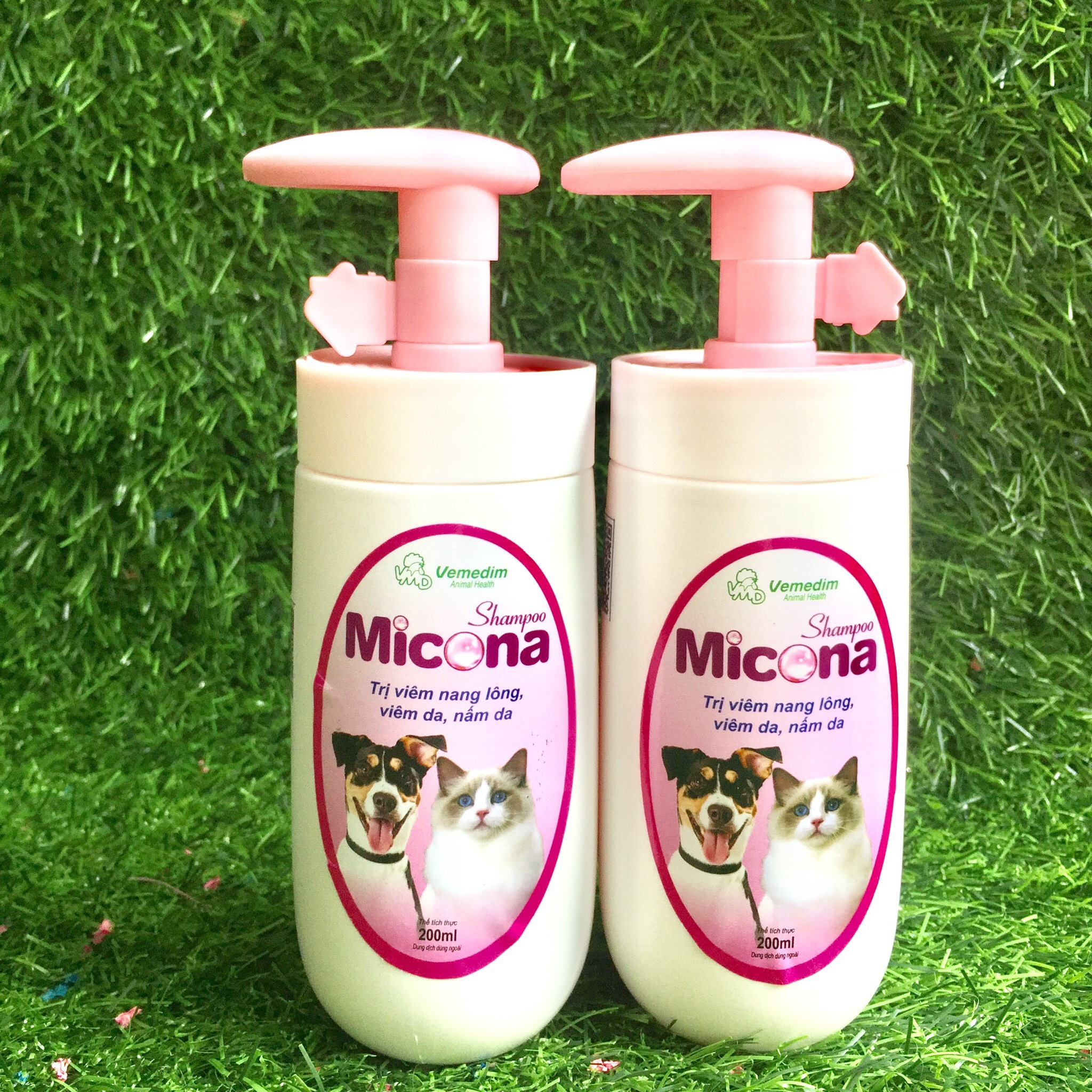 Micona Shampoo - Sữa tắm trị viêm da, nấm da, viêm nang lông hiệu quả và chống rụng luôn, khử mùi hôi, mượt lông cho chó mèo