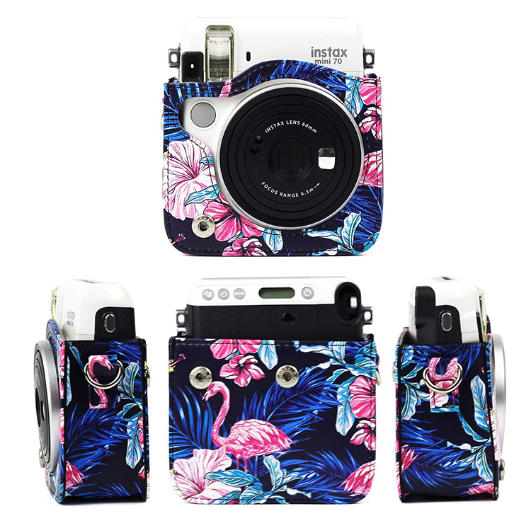 Bao Da Bảo Vệ Máy Chụp Ảnh Lấy Liền Instax Mini 90 - Flamingo Night